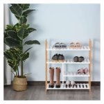 Schoenenrek - - 4 planken - wit
