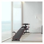 Trainingsbank - FitBody - Verstelbare bekleding - Weerstandsbanden - Zwart
