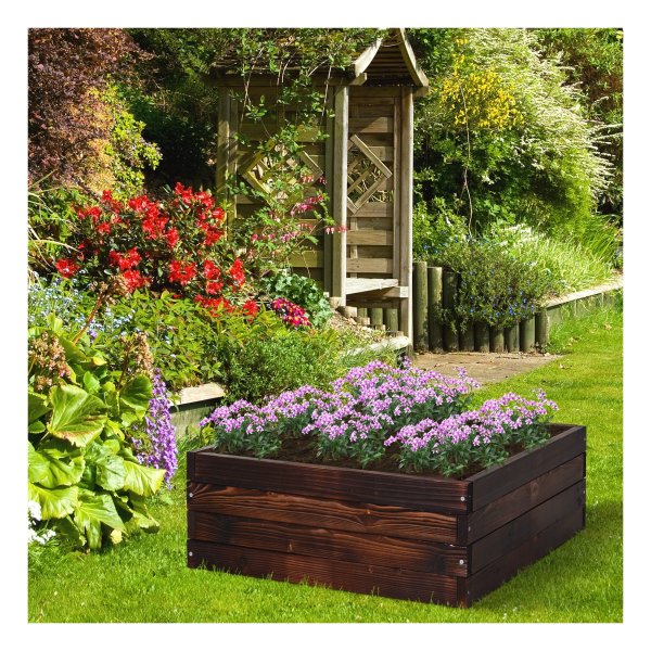 Moestuinbed – Groene Vingers - Plantenbak - Kruidenbed - Donkerbruin