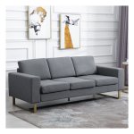 Bankstel - Comfort Deluxe - Stof - Donkergrijs
