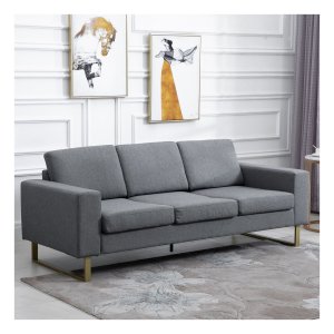 Bankstel - Comfort Deluxe - Stof - Donkergrijs