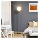 Vloerlamp - Zaza Home - verstelbaar en verwijderbare lichtmast - zwart