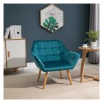 Fauteuil - Scandinavisch Groen - Verstelbare voetensteun - Comfortabel