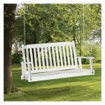 Schommelbank - LuxeGarden - Massief hout - Wit