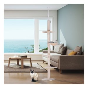 Klimboom - Kattenliefhebbers - Verstelbare hoogte - Beige