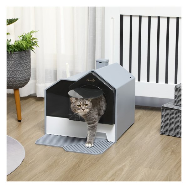 Kattenbakfilter - LuxePaws - Vloerzeef - Geurfilter - Grijs