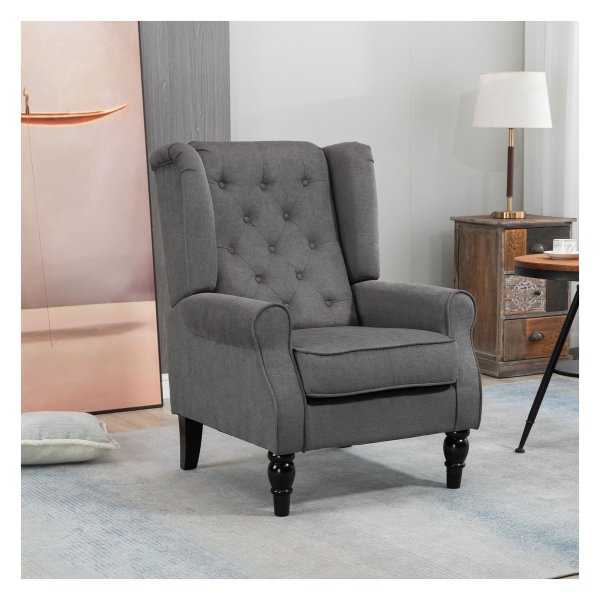 Fauteuil - Comfort & Stijl - Donkergrijs