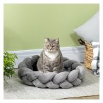 Huisdierkussen - Cozy Paws - Wasbaar - Donut - Grijs