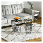 Bijzettafel - StalenCraft - Opbergmanden - Decoratief - Zwart