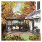 Tuinpaviljoen - Zaza Home - Waterdicht - UV-bescherming - Zwart