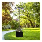 Zonnelampentrio - BrightLight - waterdicht - roestvrijstaal - zilver