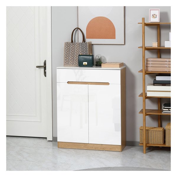 Schoenenopslag - Zaza Home - kantelbeveiliging - lade - wit