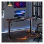 Gamingbureau - GamerzParadise - Hoofdtelefoonhaak - Bekerhouder - Zwart/Rood