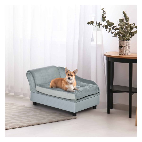 Hondenbed - Comfort Deluxe - Pluche - Ventilator - Lichtblauw