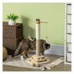 Kattenboom - Krabtastic - Natuurlijk hout - Balspeelgoed - Bruin
