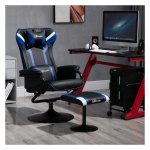 Ligfunctie - Comfortabele zetels - Beklede fauteuil - Donkerblauw