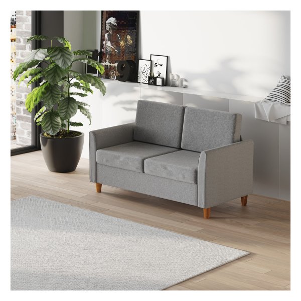 Tweepersoonsbank - Comfort - Stijlvol - Lichtgrijs