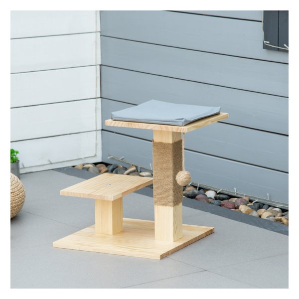 Kattenboom - Stevige constructie - Jute krabmeubels - Beige