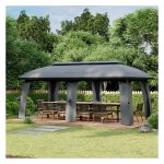 Partytent - LuxeGarden - Dubbel dak - Zijwanden - Donkergrijs