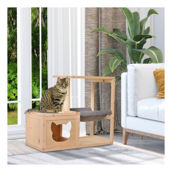 Klimboom - Sparrenhout - Natuurlijk - Beige