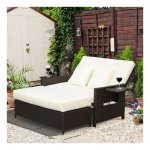 Tuinbank - Comfortzone - 2 zitplaatsen - Bruin