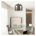 Vintagelamp - RetroStyle - 2 lichtbronnen - zwart