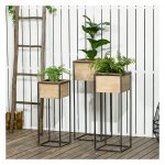 Plantenkruk - Bloeiende Gedachten - Kunstbloemen – Natuurlijke Uitstraling - Bruin