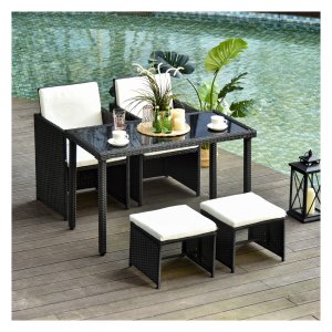 Polyrattan - Luxe Life - Volledige set - 11-dlg - zwart