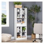 Boekenkast - ModernLiving - 9 planken - 1 lade - wit