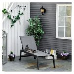 Ligbed - Lounche - Verstelbaar - Aluminium - Grijs