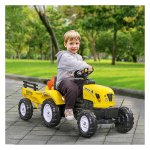 Tractor - Kids Globe - metalen speelgoedvoertuig - geel