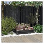 Bloembak - Stalen Plantenbak - Voor Bovenop Bed - Grijs