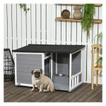 Hondenkennel - Relaxopet - Duurzaam materiaal - Weerbestendig - Grijs