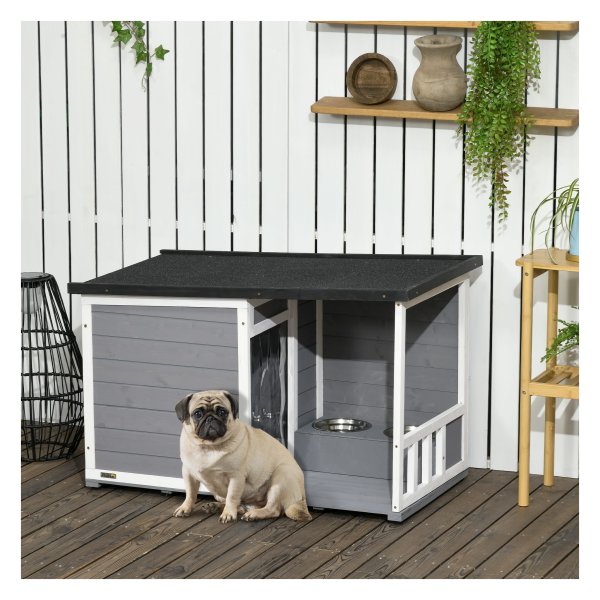 Hondenkennel - Relaxopet - Duurzaam materiaal - Weerbestendig - Grijs