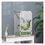 Terrarium - Zilveren Aluminium - Aslagader - Reptielen - Groen