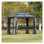 Tuinpaviljoen - Luxe Partytent - Lichtdoorlatend dak - Bruin/beige