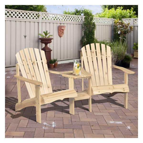 Tuinstoelset - Comfortabel buitenleven - Houten meubels - Grijs
