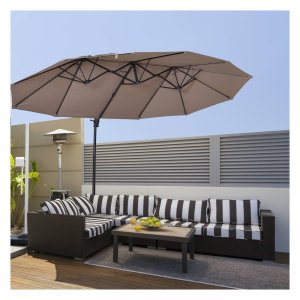 Zonnescherm - LuxusShade - Verstelbaar - Zonbescherming - Bruin