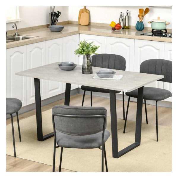 Eettafel - Zaza Home - Moderne betontafel - Lichtgrijs