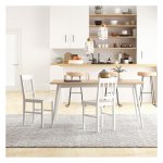 Eetkamerstoelen - Nordic Living - Houten frame - Wit