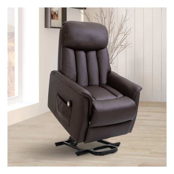 Relaxfauteuil - Comfort Living - Elektrisch verstelbaar - Sta-op functie - Bruin