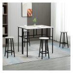 Eettafel - Industriële Design - Staal Frame - Walnootbruin