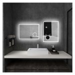 Badkamerspiegel - Zaza Home - LED verlichting - Touchfunctie - Zwart