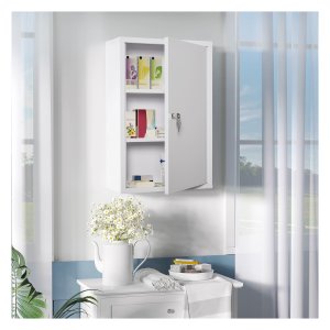 Medicijnopslag - Securibox - Met slot - 3 compartimenten - Wit
