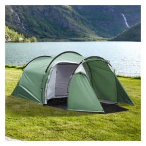 Tunneltent - OutdoorLife - 3-persoons - Polyester - Donkergroen