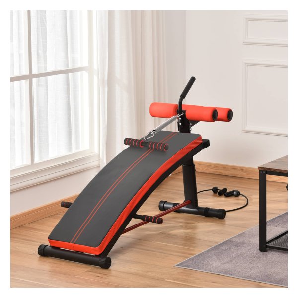 Buiktrainerbank - Multifunctioneel - Fitness - Zwart