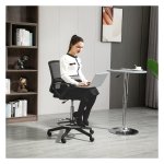 Bureaustoel - Ergonomisch comfort - Verstelbare hoogte - Zwart