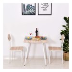 Eetset - TrendyHome - Natuurlijke houtkleur – Wit