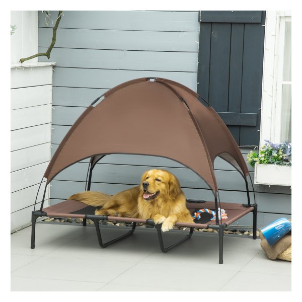Hondenbed – LuxePaws - Verhoogd en ademend – Bruin