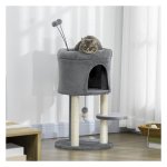 Klimboom - KattenKlim - Kattenhol - Sisalpaal - Grijs